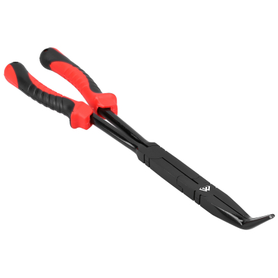 Щипцы-плоскогубцы рыболовные Mikado Pliers-Power Savers-Long Nose  кривые (34см) чёрные (AMN-847)