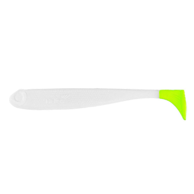 Силиконовая приманка Helios Jumbo 4,95"/12.5 см White & Green 5шт. (HS-7-016)
