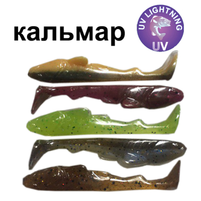 Силиконовая приманка Crazy Fish Tough 2,8" 59-70-M40-6 кальмар цв. MIX 40
