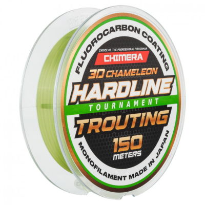 Леска Chimera Hardline Trouting Fluorocarbon Coating 3D Chameleon 150m # 0.148