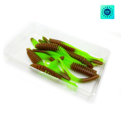 Силиконовая приманка Chuper Trout Mix 2.0 Сыр Brown UV+Shartreuse