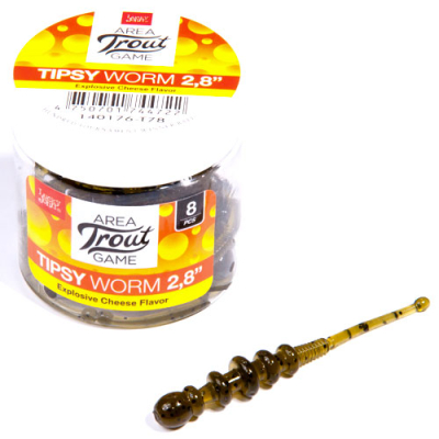 Мягкая приманка Lucky John Pro Series Tipsy Worm 2.3" цв. T78