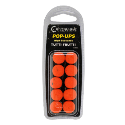 Бойлы плавающие Cotswold Baits Future Tutti Fruity Pop-Up Orange 15mm, 10шт BP0018 (фруктовая смесь)