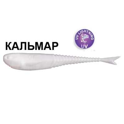 Силиконовая приманка Crazy Fish Glider 2.2" 35-55-59-6 кальмар цв. white (белый)