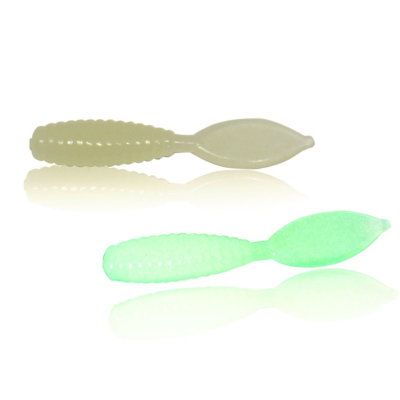 Мягкая приманка MF_pro Spade Tail 1.5" - 3,81см. Креветка Phosphorus - фосфор (светонакопитель)