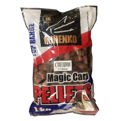 Прикормка Minenko Pellets гранулы 14мм 1кг. специи