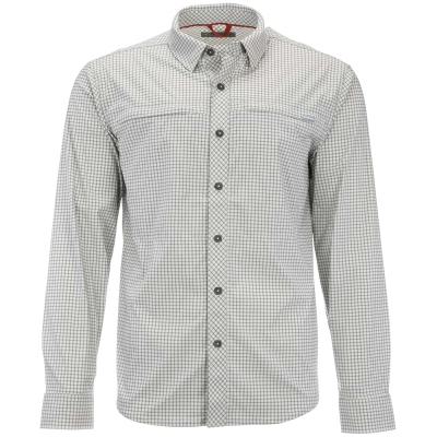 Рубашка Simms BugStopper LS Shirt, Sterling Morada Plaid, SEU