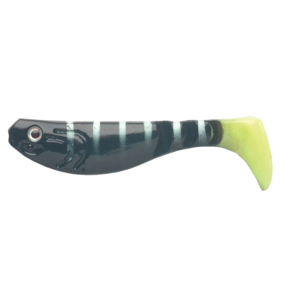 Силиконовая приманка Wake Flexfish 3,5" цв. NEON BLACK PERCH 530