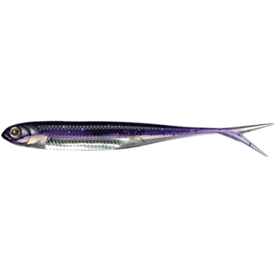 Силиконовая приманка Fish Arrow Flash J Split 7" SW #143-Keimura Dark Purple/Silver (3шт.)