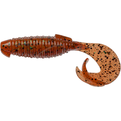 Силиконовая приманка Keitech Flapper Grub 4" цв. EA#01 Orange Pepper