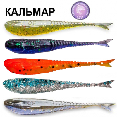 Силиконовая приманка Crazy Fish Glider 2.2" 35-55-M82-6 кальмар цв. MIX82