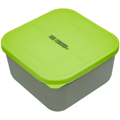 Коробка рыболовная для прикормки и насадки с вентилируемой крышкой и лотком Feeder Concept Feeder Bait Box 170×170×95 (FC211-001)