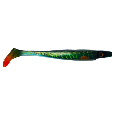 Силиконовая приманка Strike Pro Pig Shad, 230 мм, 90 гр цв. Green Motoroil Pike UV (SP-172A#MN3)