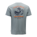 Футболка Grundens Dark Seas X Grundens Battlelines SS T-Shirt, Silver, L