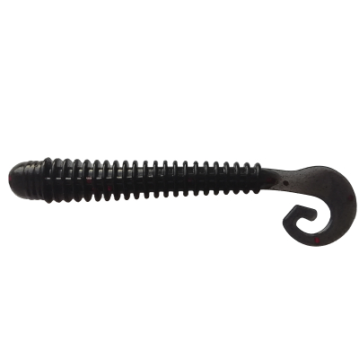 Силиконовая приманка Pike Hunter Perchik 3.2" цв. #009 Black (8 шт)