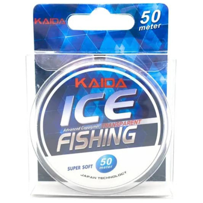 Леска Kaida ICE Fishing прозрачная 50м 0,10мм