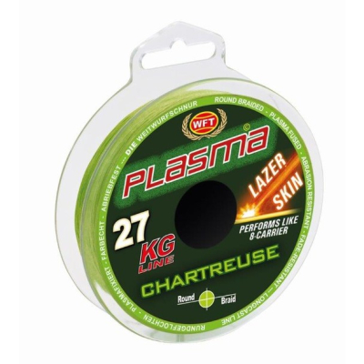 Шнур плетеный WFT Plasma Chartreuse Lazer Skin 150m 22KG 0,18 (1D-C 659-018)