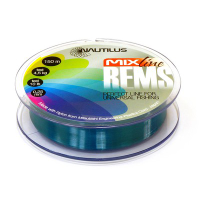 Леска Nautilus Rems Clear Blue 150м d-0.16мм 1.8кг*
