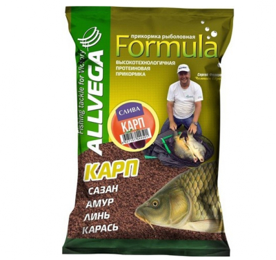 Прикормка Allvega "Formula Carp Plum" 0,9кг (КАРП СЛИВА)