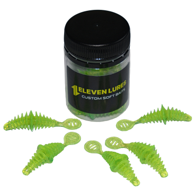 Силиконовые приманки 11Lures SIGN цвет Yoda Slime