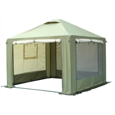 Шатер Митек Пикник-Люкс 2,5 х 2,5 - комплект (каркас/тент) - (хаки-бежевый)