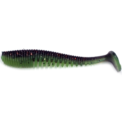 Силиконовая приманка Yaman Legend Minnow 3" цвет #15 - Violet Lime (уп. 6 шт.)