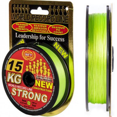 Леска плетёная WFT KG Strong Chartreuse 150/018