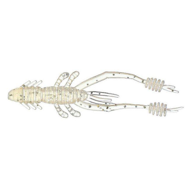 Силиконовая приманка Креветка Reins Ring Shrimp 3" (в уп. 10 шт.) цв. #318-Clear Pearl Silve