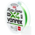 Леска плетёная Lucky John Vanrex Micro Game х4 Braid Fluo Green 125/010