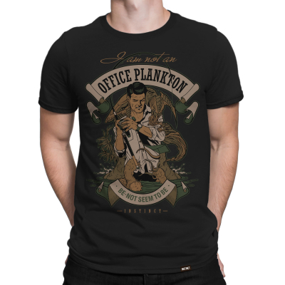Футболка Instinct "Office Plankton", черная M