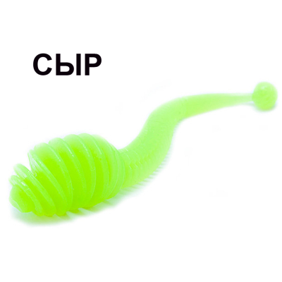 Мягкая приманка Boroda Baits Antares Medium цв. Шартрез, аттр. Сыр, 7 шт./уп.