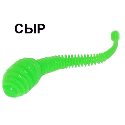 Мягкая приманка Boroda Baits Antares цв. Зел. яблоко, аттр. Сыр, 6 шт./уп.