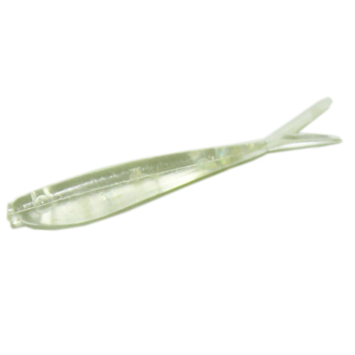 Мягкая приманка MicroFishing Microfly 1" 12шт Прозрачный с блестками-Креветка