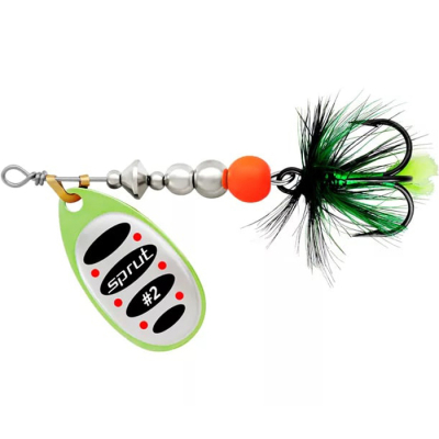 Блесна вращающаяся Sprut Alba Ball System Spinner #2 (5,5g/LSBK)