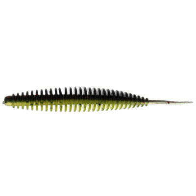 Мягкая приманка Flagman Hitomi 3" цв. #1816 Black/Chartreuse 10см 4шт