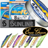 Вибы Ever Green Marvie и флюорокарбон Sunline Siglon