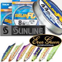Вибы Ever Green Marvie и флюорокарбон Sunline Siglon