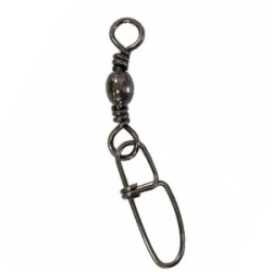 Вертлюг с застежкой Mottomo Barrel Swivel & Crosslock Snap №4 10 шт