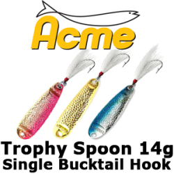 Acme Trophy Spoon Single Bucktail Hook 14гр.