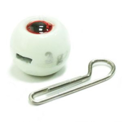 Мормыш Груз крашеный разборная чебурашка "ШАР" 3 гр., цвет 08-белый люминофор GCR(B)C-03-08 10 шт