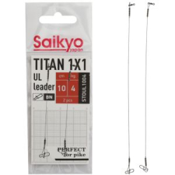 Поводок Saikyo Titan 1x1 UL STOUL1204, 4кг/12см, 2шт