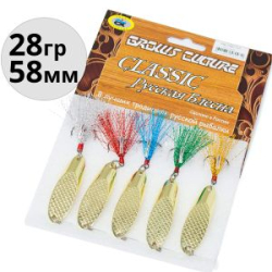 Приманка Grows Culture KACTMACTEP 28g цв. # gold 5шт/уп