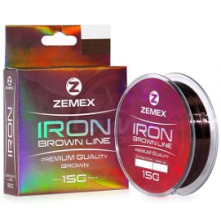 Монофильная леска Zemex Iron 150m brown - d 0.203 mm, 3.8 kg