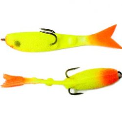 Мормыш Рыбка перфорированная 7 см, цв. 09 желтая PFPN7-09 5 шт