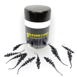 Силиконовая приманка 11Lures Micro Trap 1.5 - Electric Black