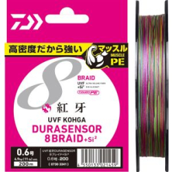 Леска плетеная Daiwa UVF Kohga Dura Sensor 8Braid +Si² [10m x 5colors] 300m #1 (18lb)