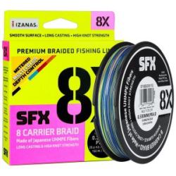 Леска плетеная Sufix SFX 8X 150м разноцветная 0.285 мм 22.3 кг PE 3