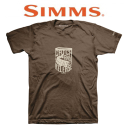 Simms Catch & Release T-Shirt Brown