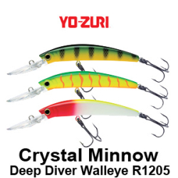 Yo-Zuri Crystal Minnow Deep Diver Walleye R1205