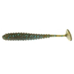 Силиконовая приманка Reins Aji Adder Shad 2" цв. 005 Green Pumpkin Blue